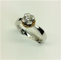 Anello Salvini Donna in Oro bianco Diamante 0.45 Ct 80597154 - 80597154